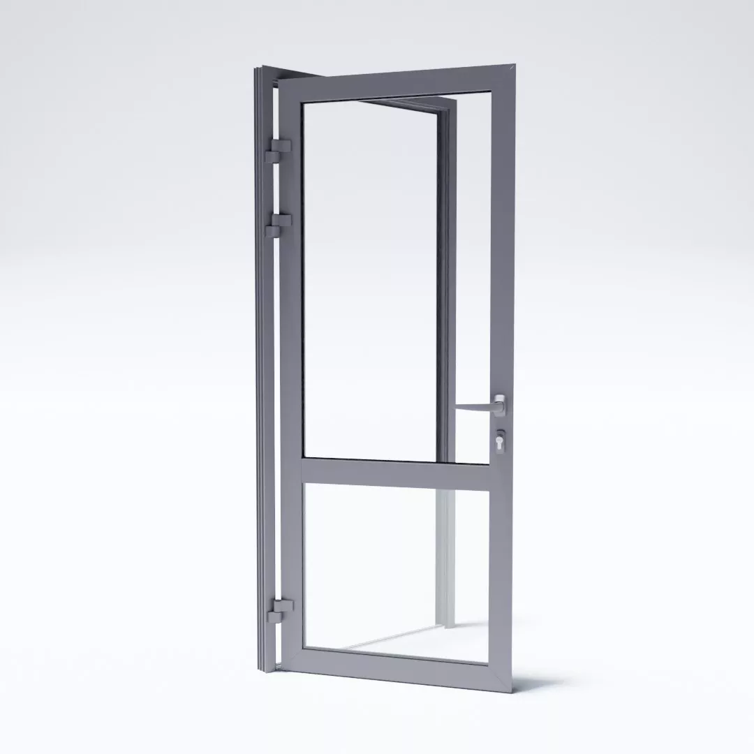 Дверь алюминиевая с терморазрывом (теплая) KRWD64 