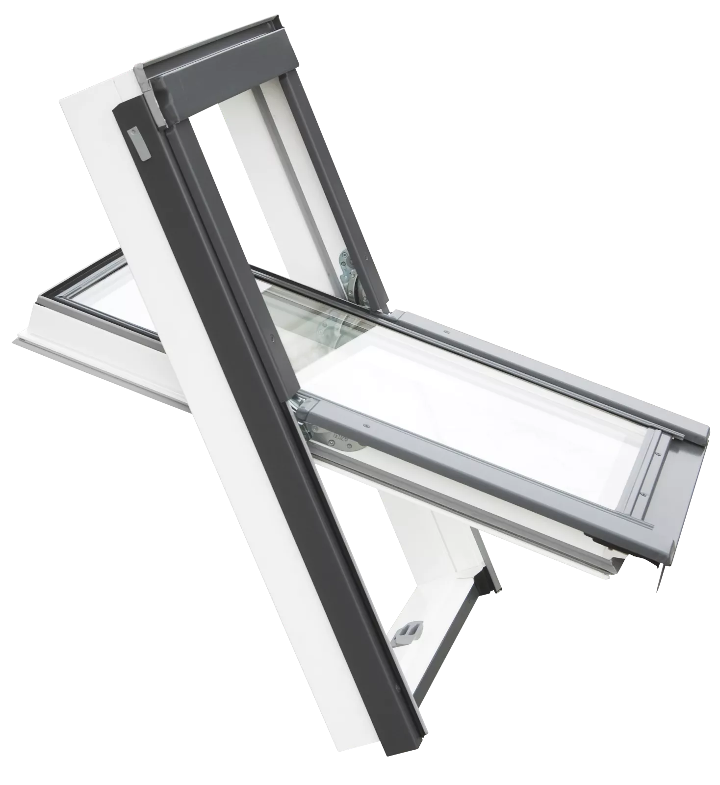 Окно алюминиевое верхнеподвесное с терморазрывом (теплое)